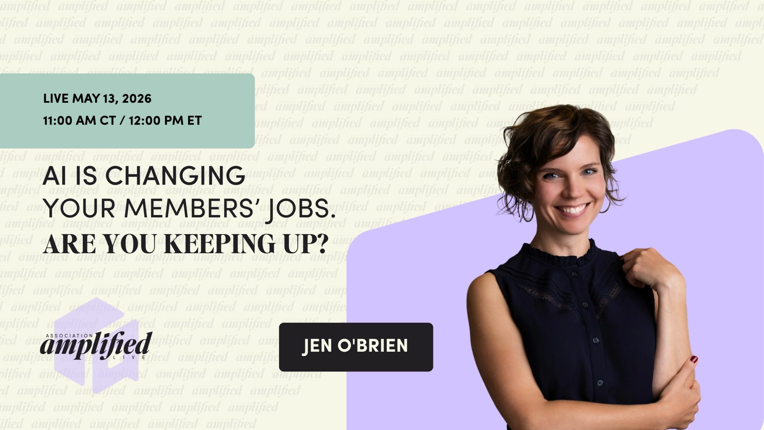 Association Amplified LIVE session with Jen O'Brien