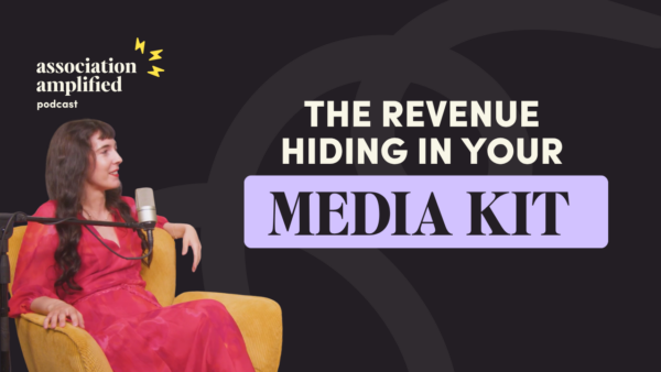 Breanna Perrelli on dark background with text: The Revenue Hiding In Your Media Kit